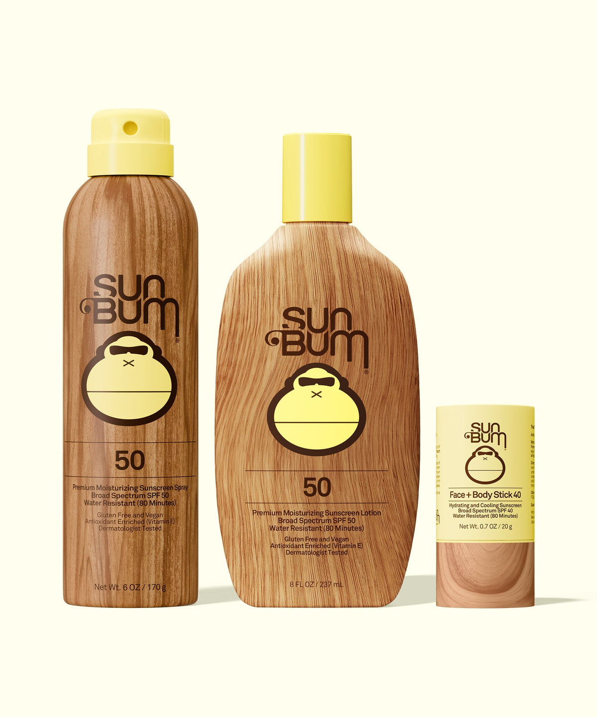SPF 50 Spray + Lotion + Face and Body Stick 40 Bundle F7
